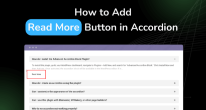 how to add Read More Button